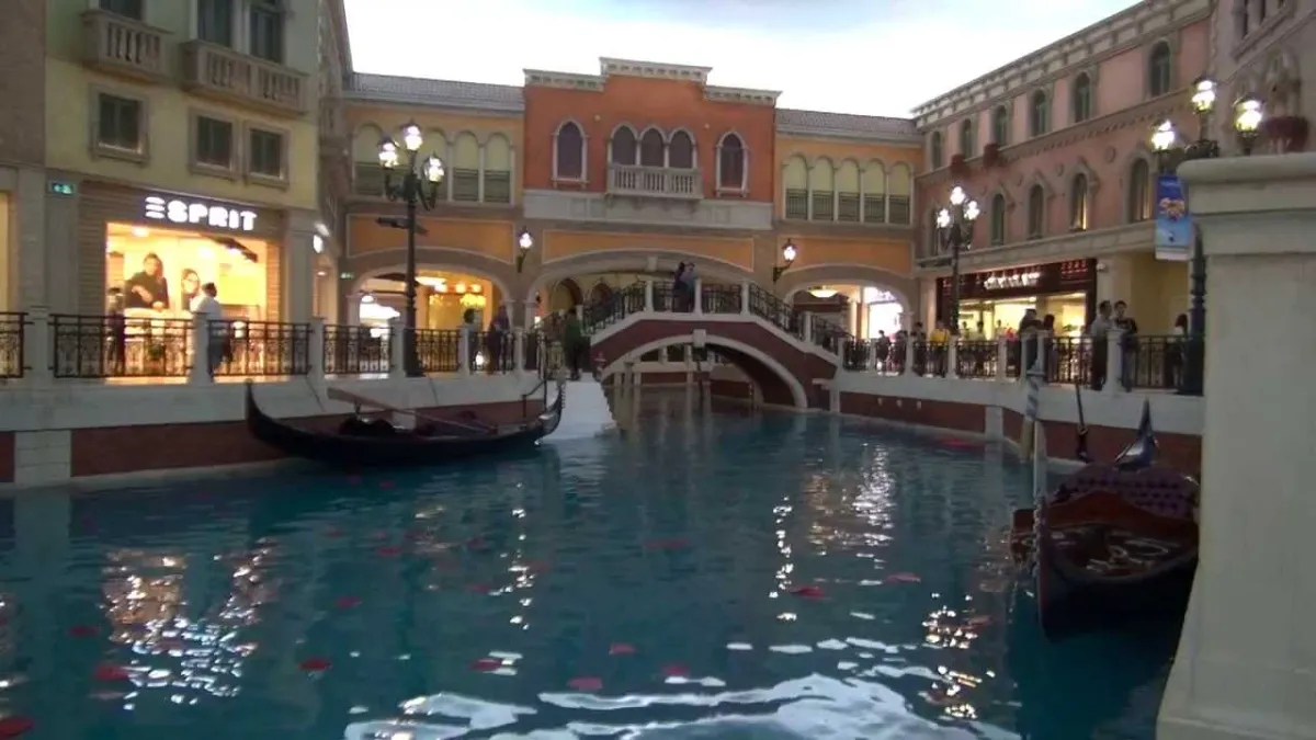 威尼斯人贡多拉游船浪漫运河体验